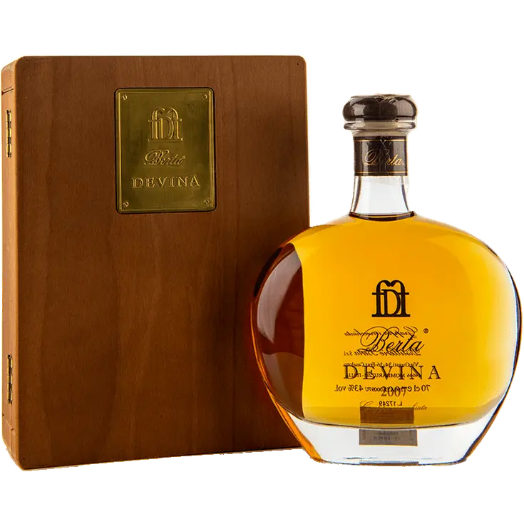 Berta Grappa Devina mit Holzkiste 43%