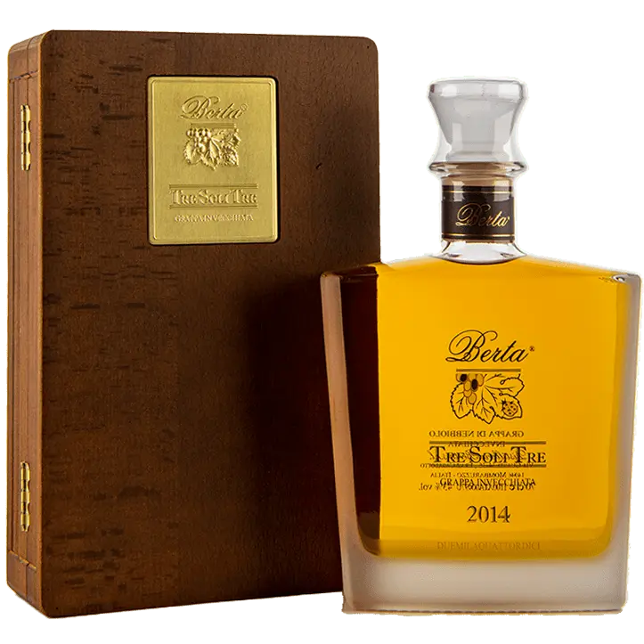 Berta Grappa Tre Soli Tre mit Holzkiste 2016