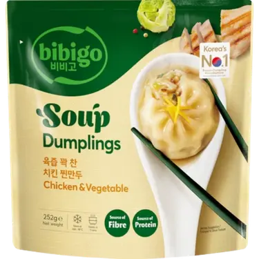 Bibigo Soup Dumplings Chicken & Vegetables – 252 g