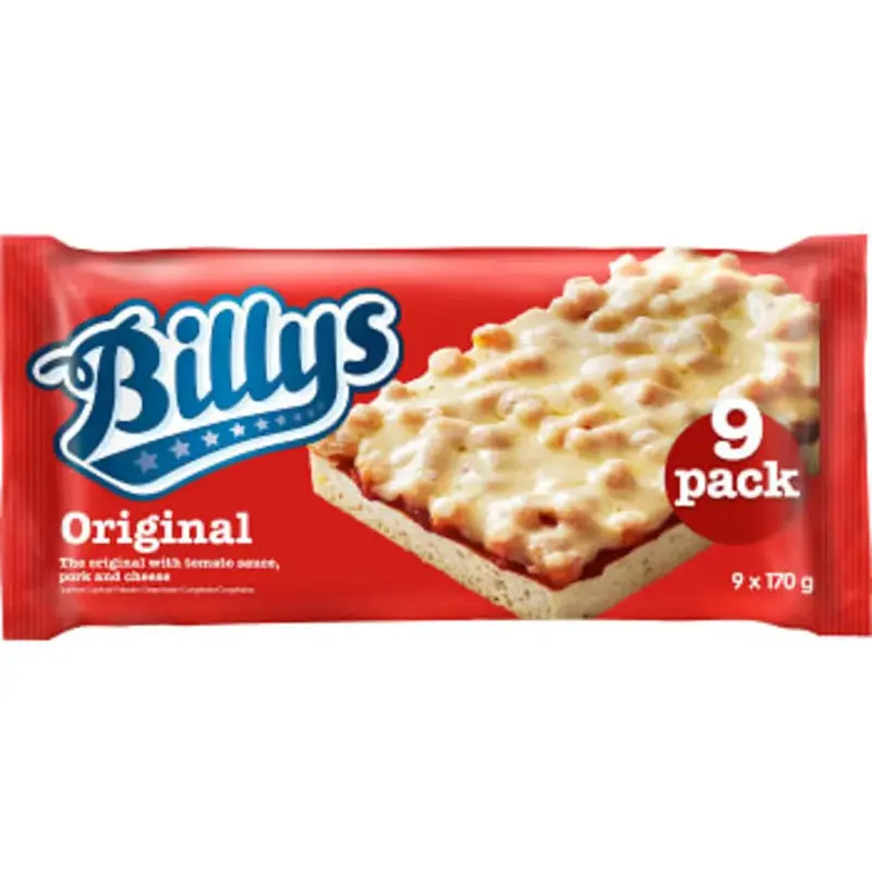Billys Pan Pizza original - 9p - 1.53kg