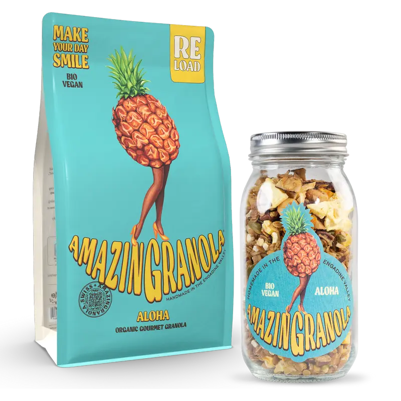 BIO amazinGranola ReLoad & Glas Bundle