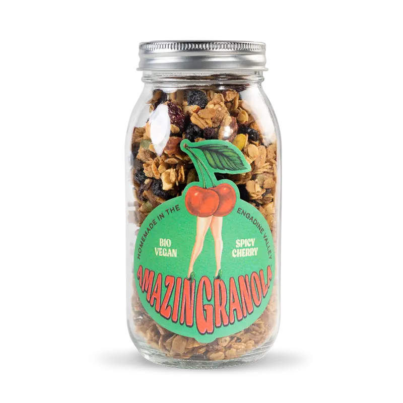 BIO amazinGranola 'Spicy Cherry' Glas