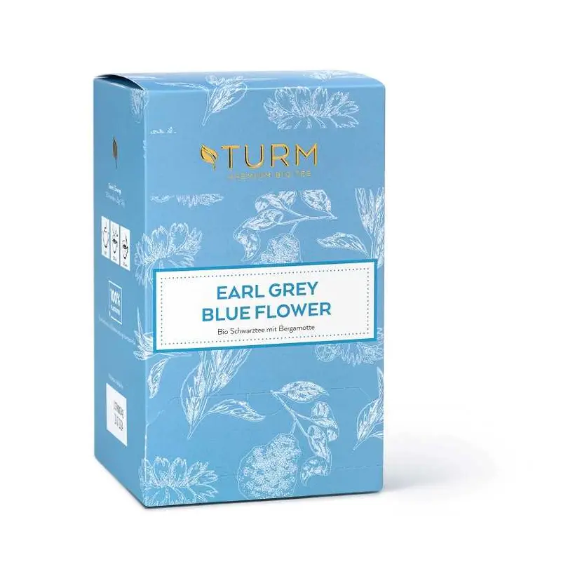 Bio Earl Grey Blue Flower (Pyramidenbeutel)