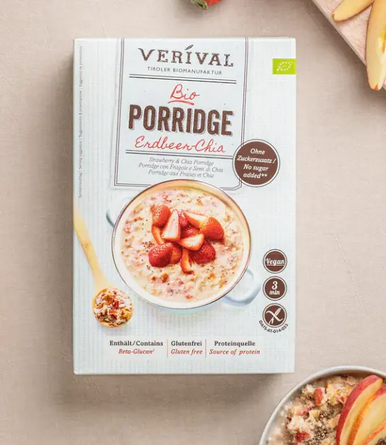 Bio Erdbeer-Chia Porridge 350g