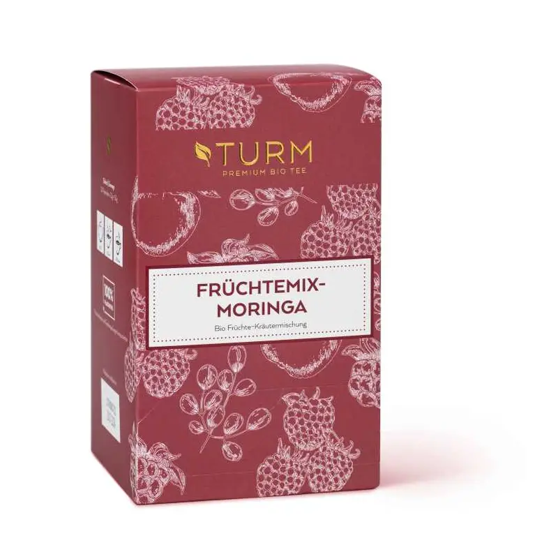 Bio Früchtemix-Moringa Früchte-Kräutertee (Pyramidenbeutel)
