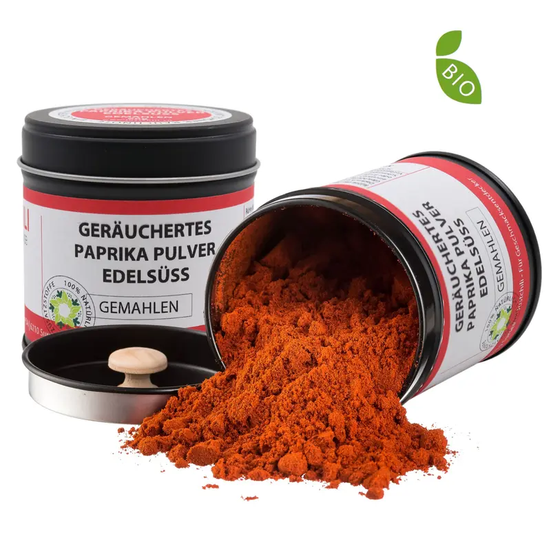 Bio Geräuchertes Paprika Pulver Edelsüss - gemahlen