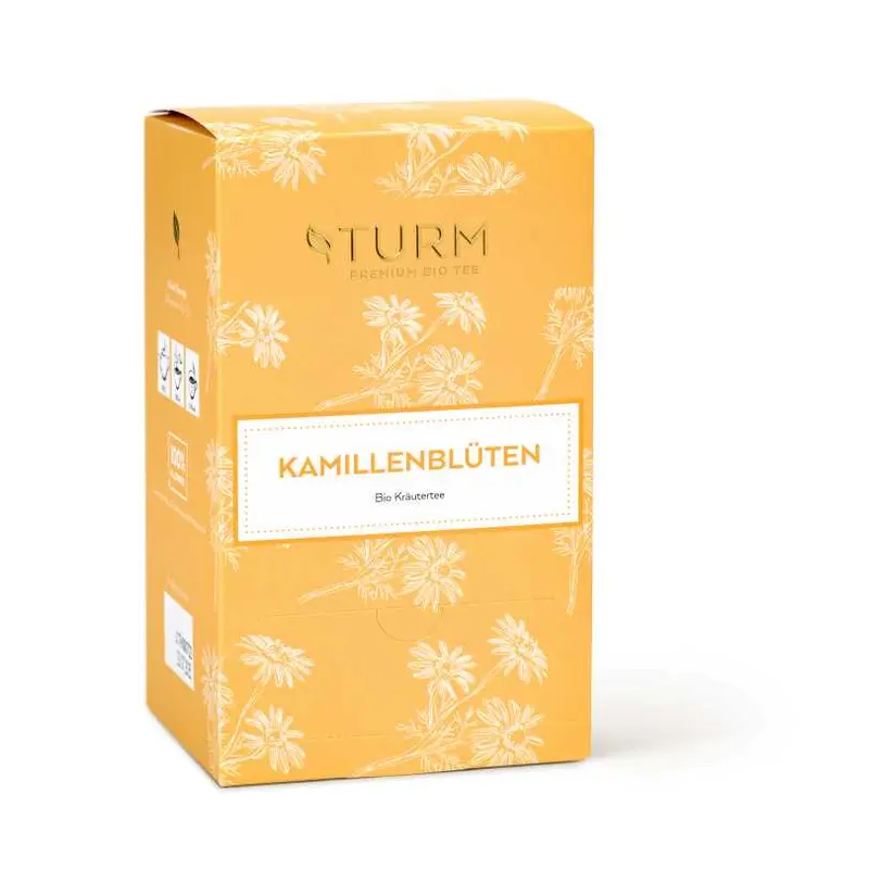 Bio Kamillenblüten Kräutertee (Pyramidenbeutel)