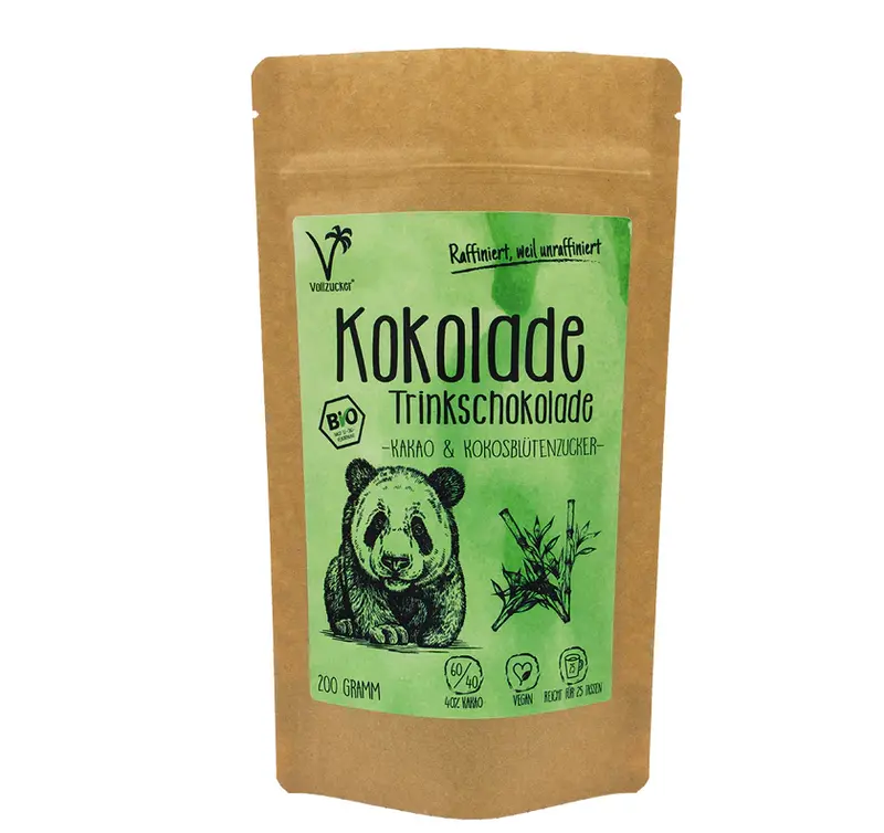 Bio Kokolade mit Kokosblütenzucker 200g