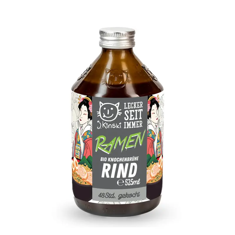 Bio Rind Basisknochenbrühe für Ramen - J.Kinski - 525ml