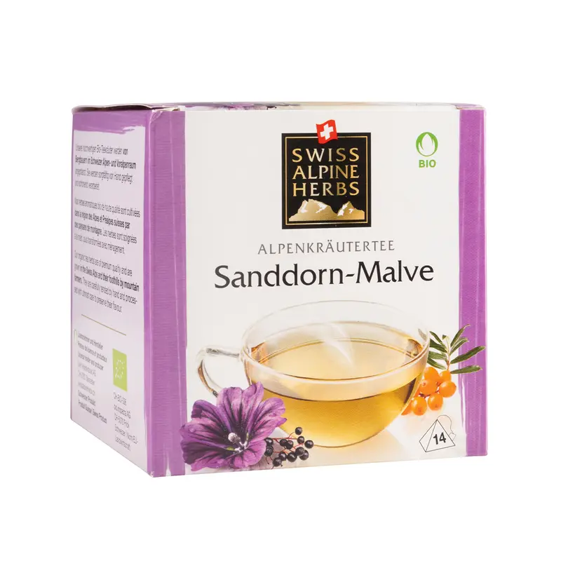 Bio Tee Sanddorn-Malve