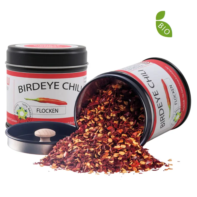 Birdseye Chili - geschrotet