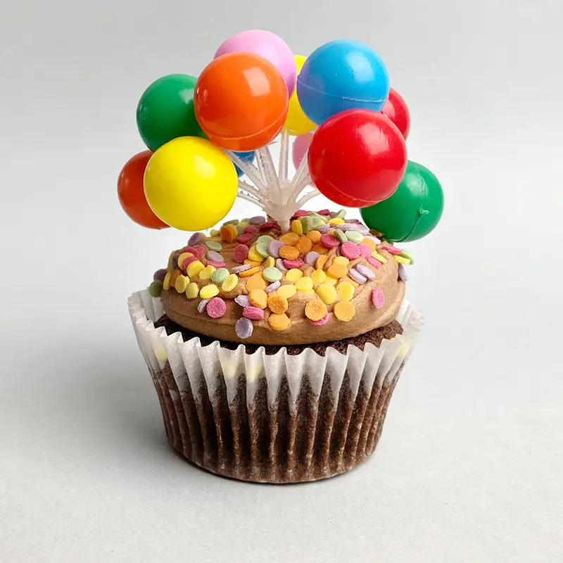 Birthday Balloons Cupcake