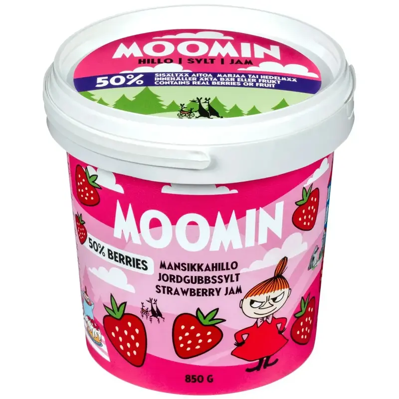 Björnekulla Jordgubbssylt Moomin - Strawberry Jam 850 g