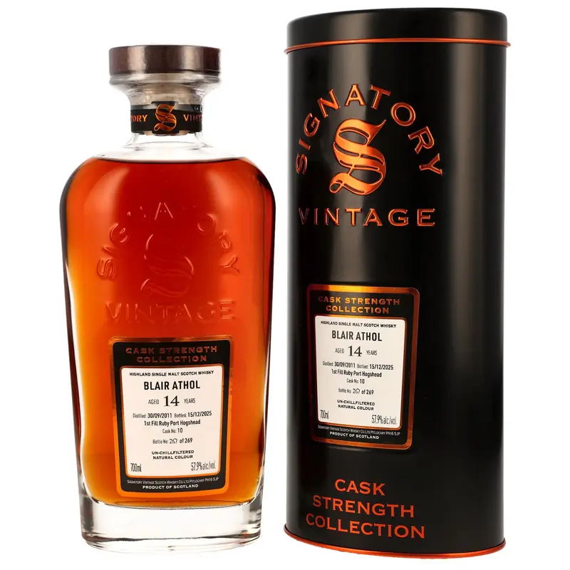 Blair Athol 2011/2025 - 14 y.o. - 1st Fill Ruby Port Cask #10 - Sig CS