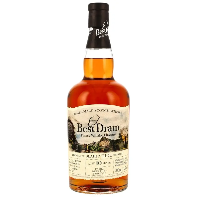 Blair Athol 2015/2025 - 10 y.o. - 1st Fill Ruby Port Barrique #302202 (Best Dram)