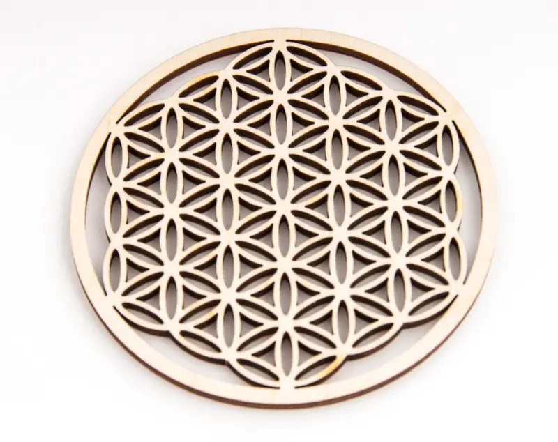 Blume des Lebens aus Holz | Ø 9cm