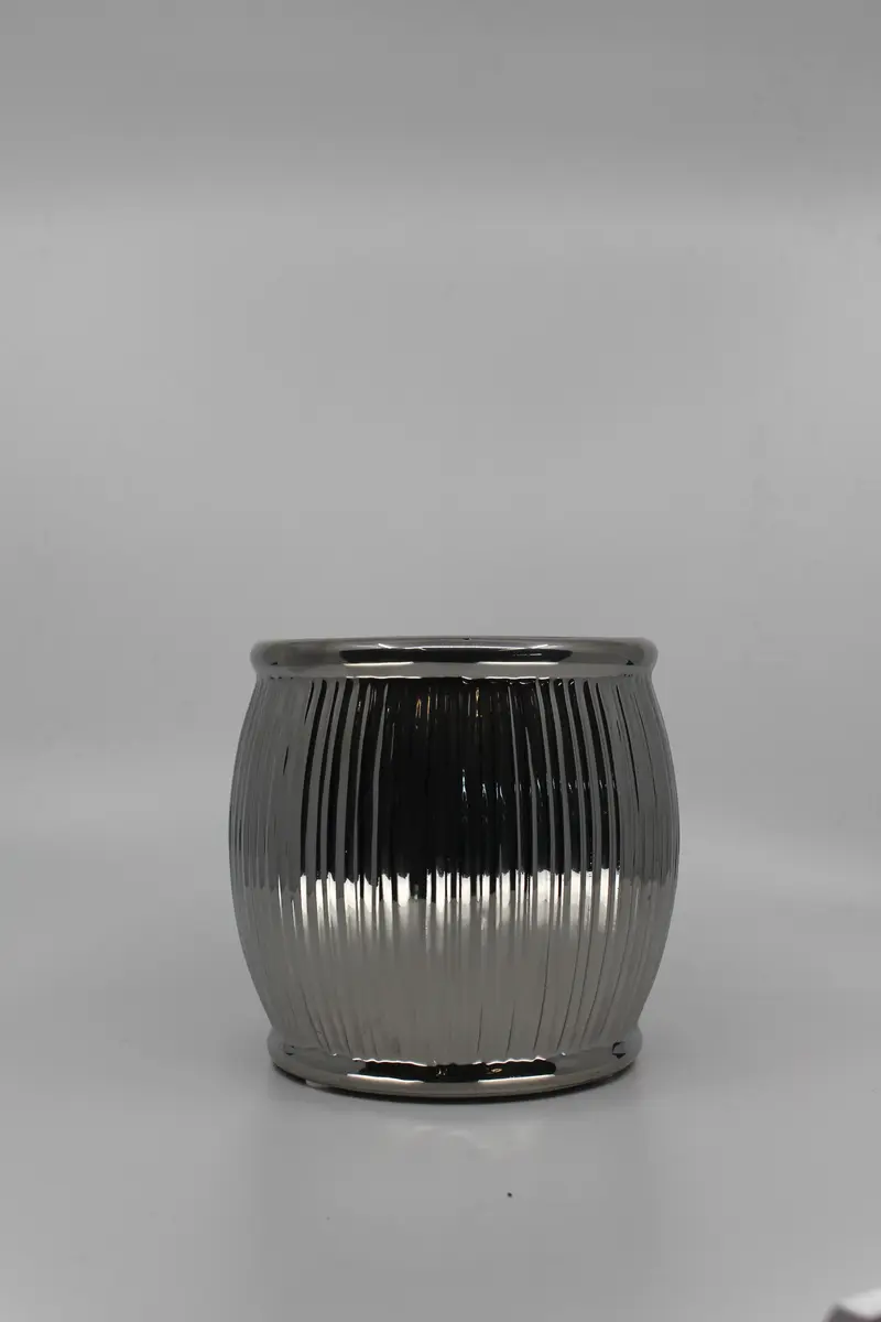 Blumentopf silber D 14cm