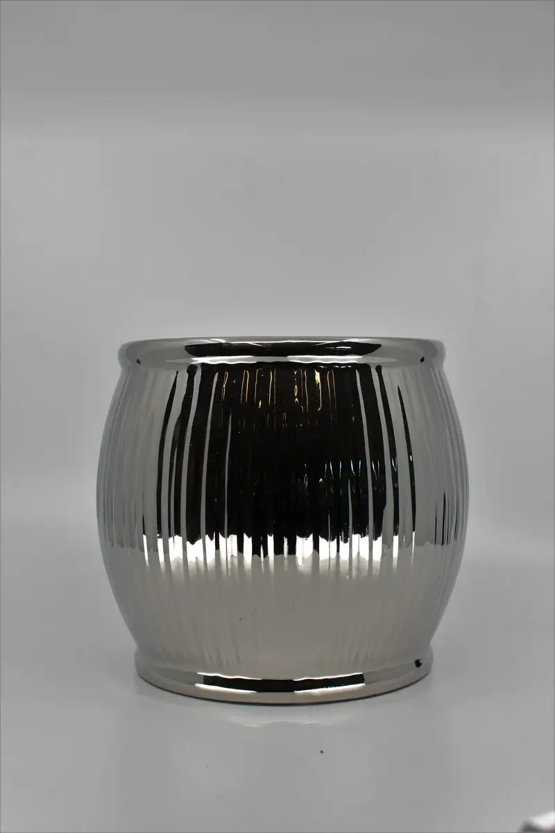 Blumentopf silber D 18cm