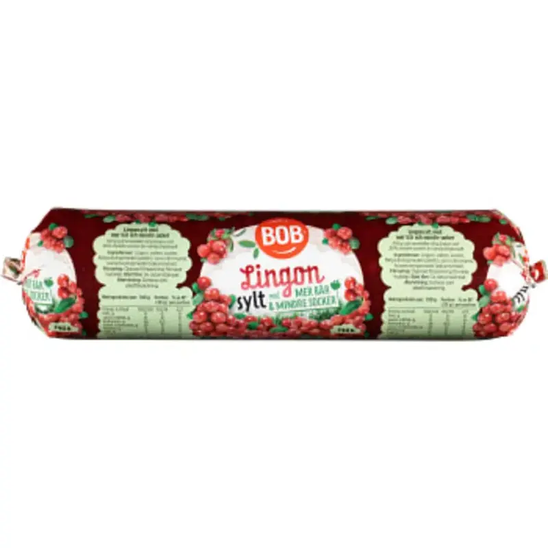 BOB Lingonsylt Lättsockrad Refill - Lingonberry Jam Lightly sugared Refill - 740 g