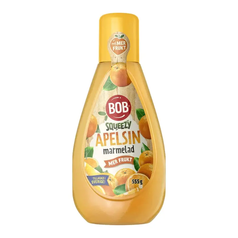 BOB Squeezy Apelsinmarmelad - Orange Marmelade 555 g
