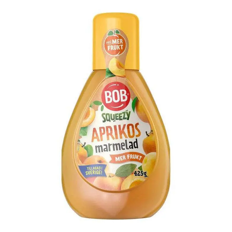 BOB Squeezy Aprikosmarmelad - Apricot Marmelade 425 g
