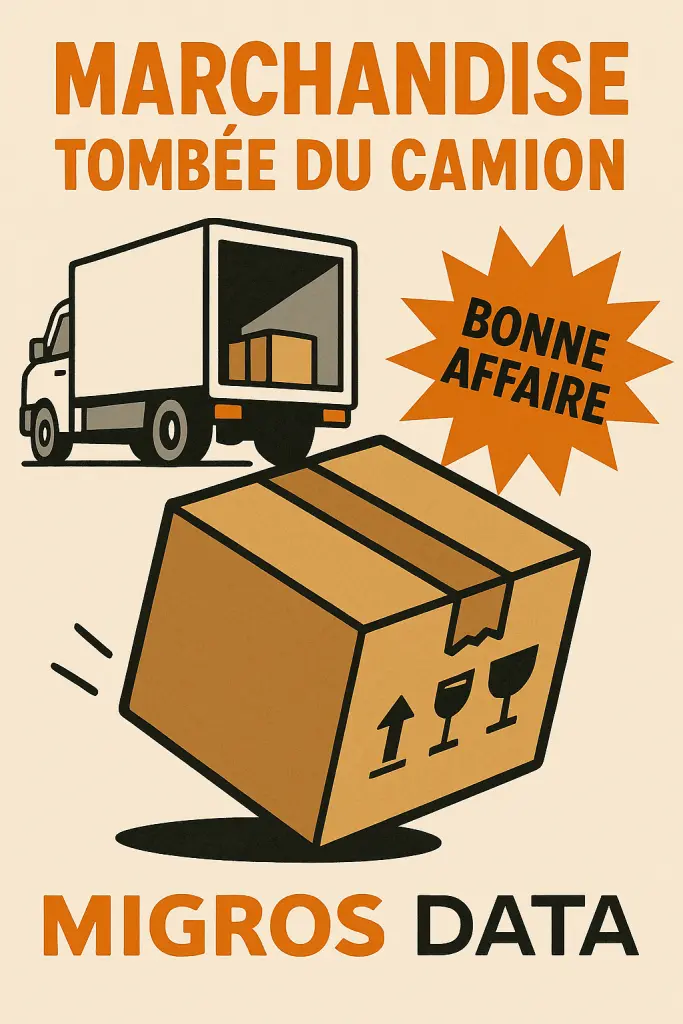 Boîtes tombées du camion