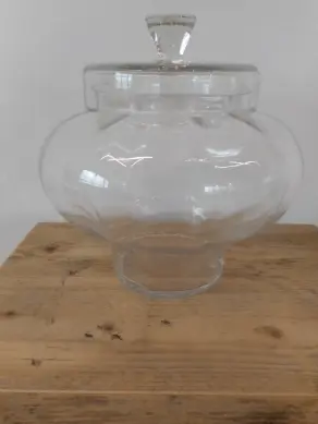 Bonboniere Glas gebaucht H 25cm
