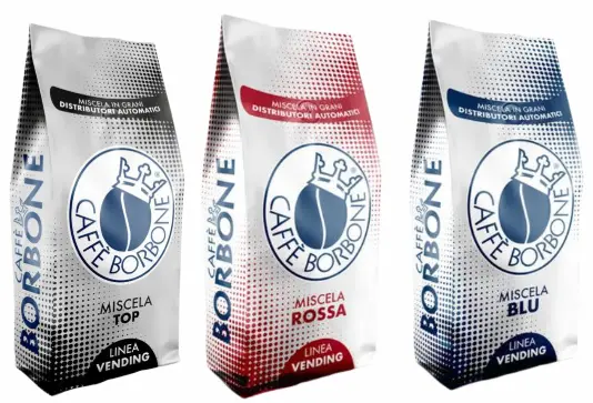 Borbone Vending Set – Vending Rosso, Vending Blu & Vending Top, Kaffeebohnen - 3kg