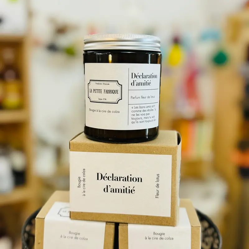 Bougie "déclaration d'amitié"