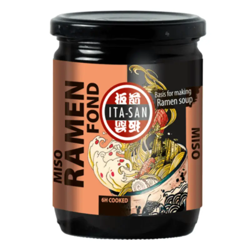 Bouillon de ramen Miso, végétarien pour 2 portions - ITA-SAN - 440g