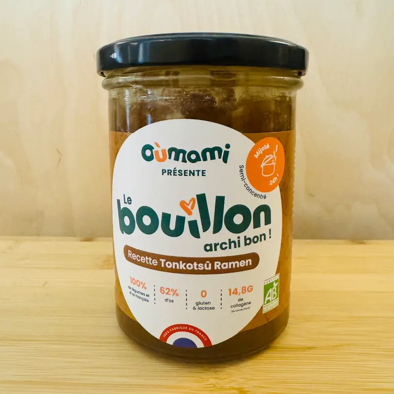 Bouillon d'os tonkotsû ramen bio