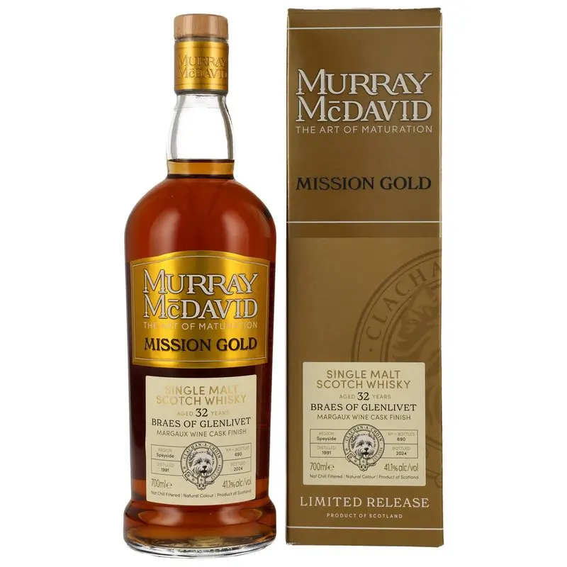 Braes of Glenlivet 1991/2024 - 32 y.o. - Margaux Wine Cask - Murray McDavid