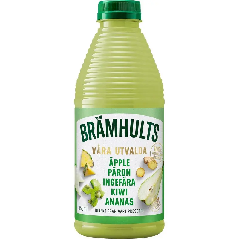 Brämhults Äpple Päron Kiwi Ingefära - Apple Pear Kiwi Ginger Juice - 850ml