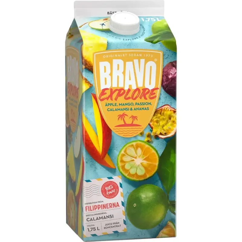 Bravo Juice Explore Äpple Ananas Mango - Apple Pineapple Mango juice - 1,75l