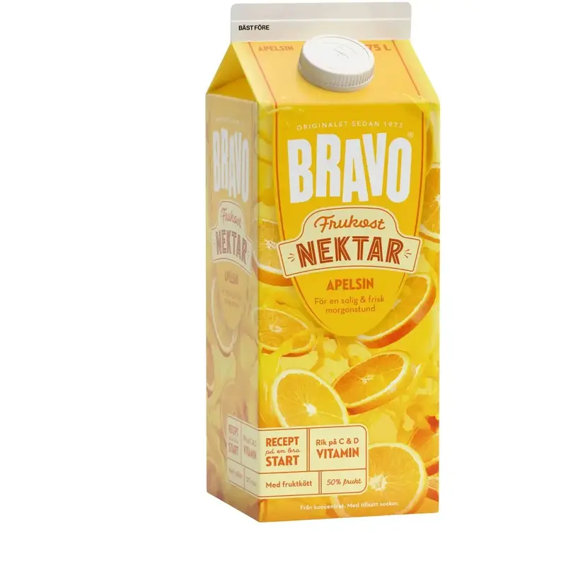 Bravo Nektar Apelsin - Nectar Orange juice - 1,75l
