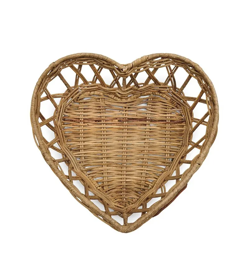 Brotkorb Rattan Herz