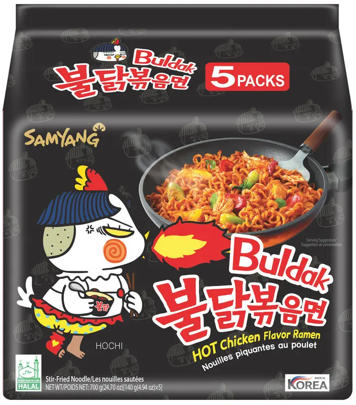 Buldak Hot Chicken Flavor Ramen 5x140g