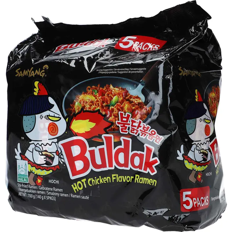 Buldak Hot Chicken Ramen 5x140g