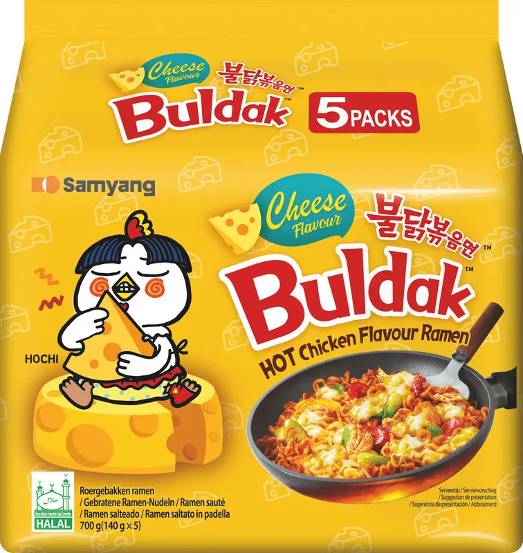 Buldak Hot Chicken Ramen Cheese 5x140g