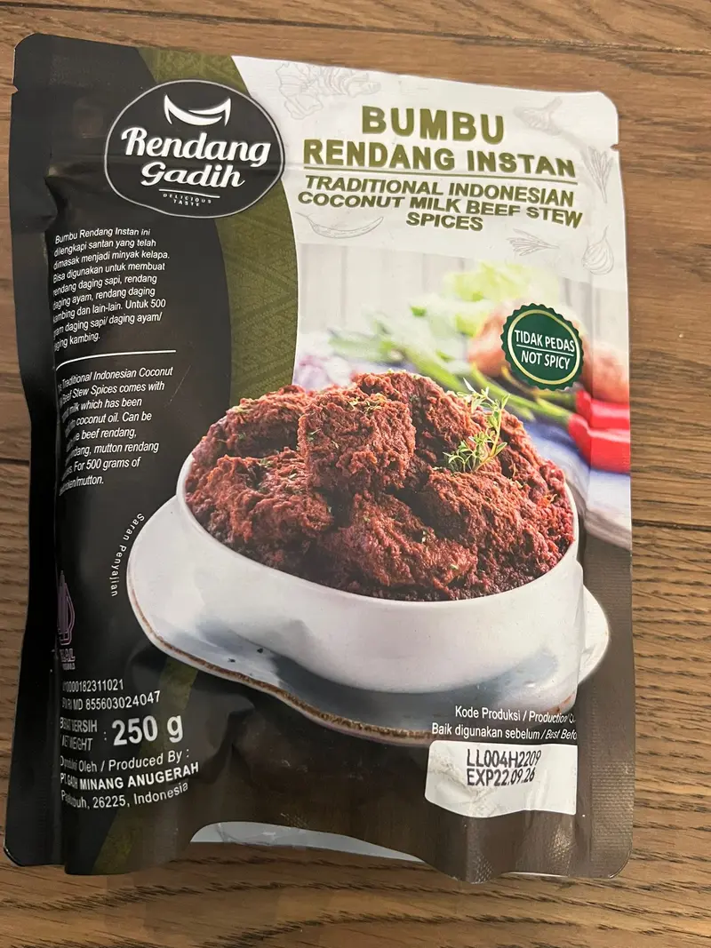 Bumbu Rendang instan Gandih