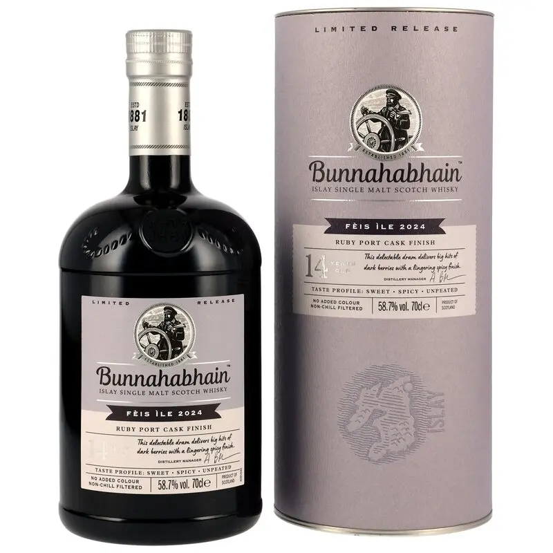 Bunnahabhain 2009/2024 - 14 y.o. - Ruby Port Cask Finish Feis Ile 2024