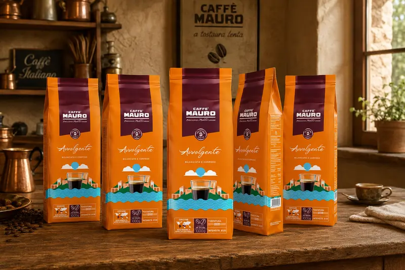 Caffè Mauro Avvolgente 60/40 5 kg Set Kaffeebohnen
