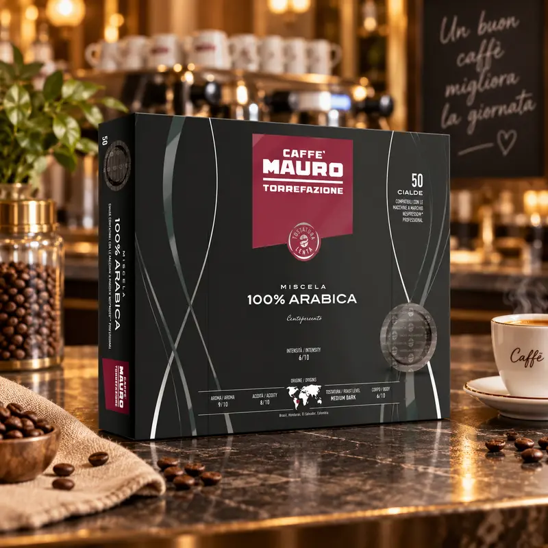 Caffè Mauro CENTOPERCENTO Professional© 50 Kapseln