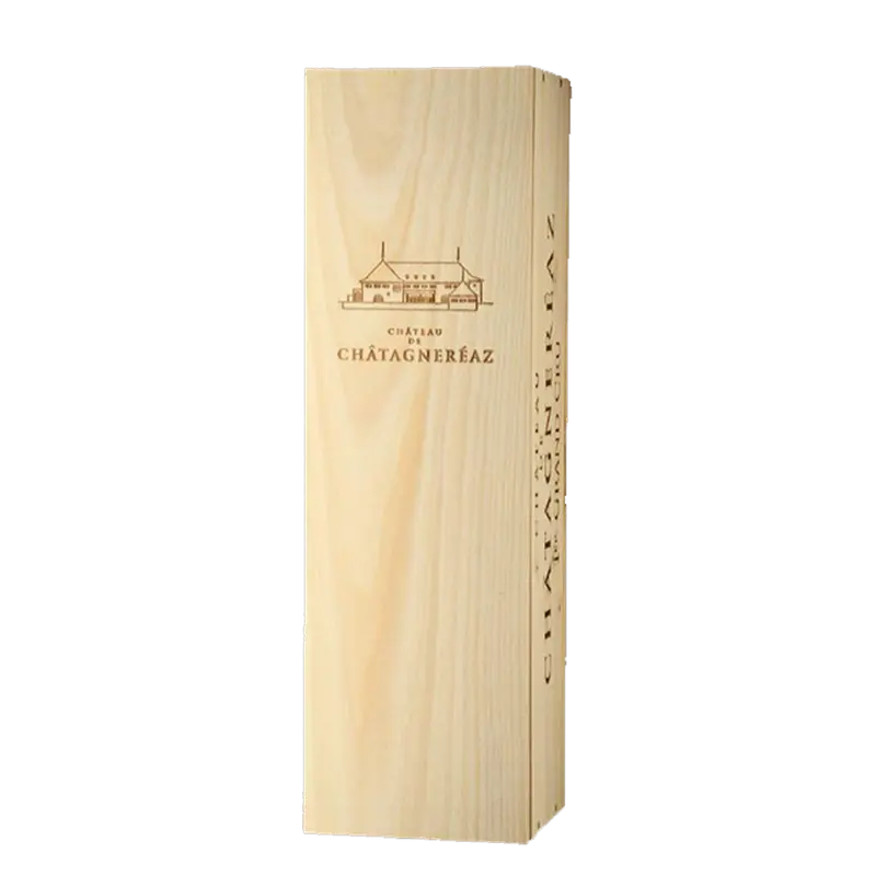 Caissette-bois pour 1 Magnum Château de Châtagneréaz