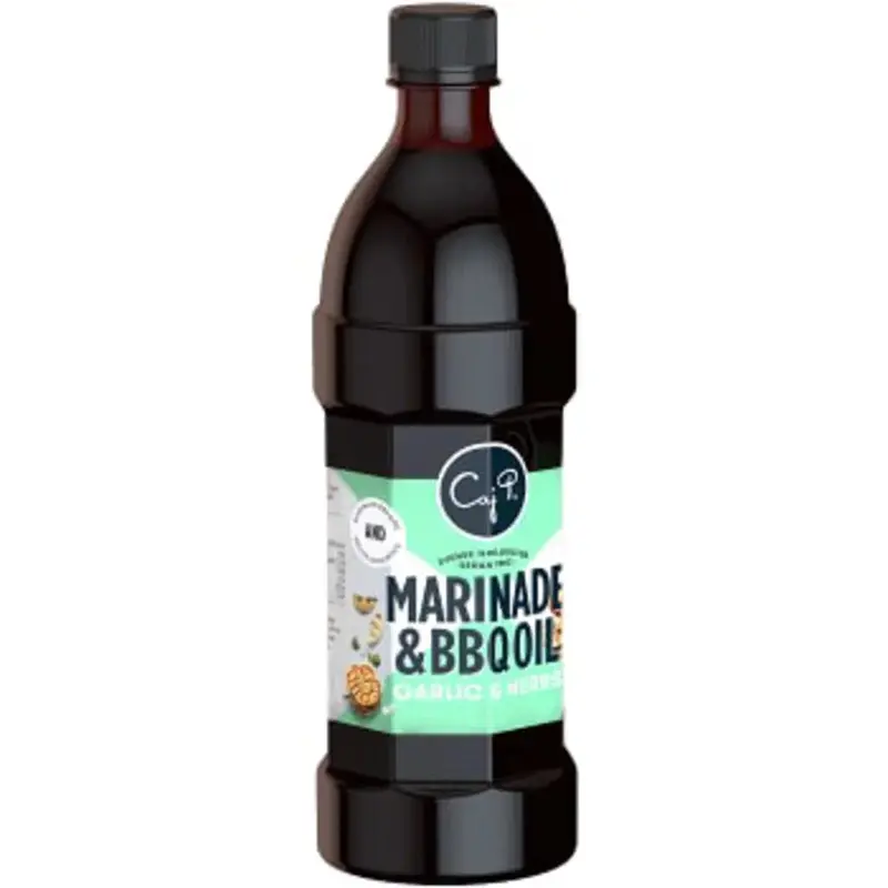 Caj P. Marinad BBQ Oil Garlic Herbs - Marinade BBQ Oil - 750 ml