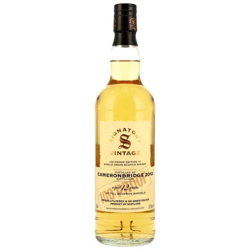 Cameronbridge 2012/2025 - 12 y.o. - Signatory 100 PROOF Grain Edition #1