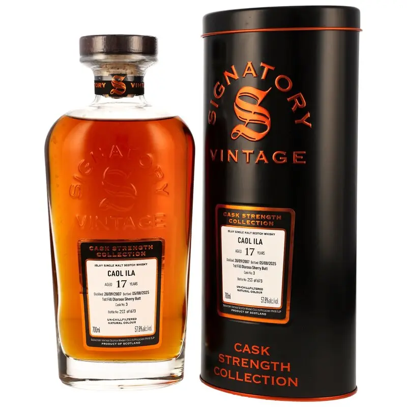 Caol Ila 2007/2025 - 17 y.o. - 1st Fill Oloroso Sherry Butt #3 - Sig CS