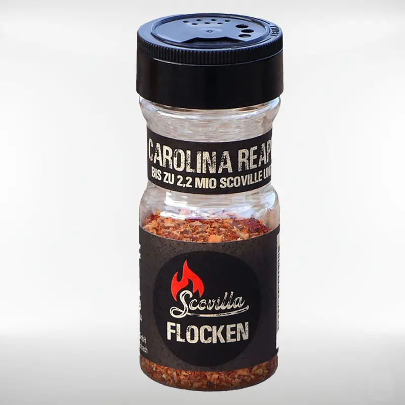 Carolina Reaper Chiliflocken | extrem scharfe, aromatische Chiliflocken - im Shaker | 25 g