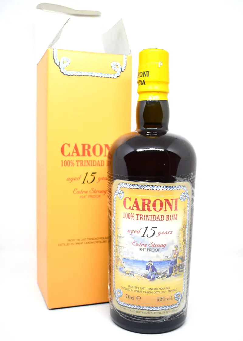 Caroni 15 Year Old - Trinidad Extra Strong Rum - Distilled in 1998 - Velier - 70cl - 52% Vol