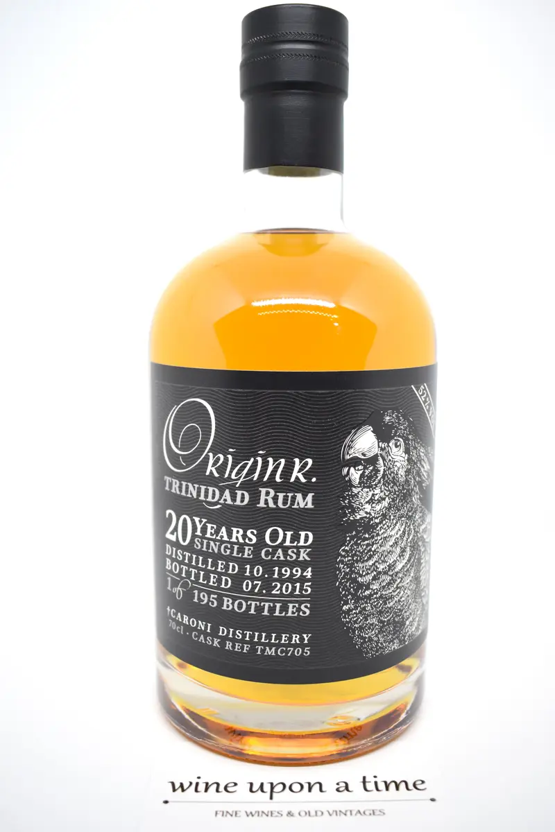 Caroni 20 years Old - Trinidad Rum - 52% vol Single Cask - Distilled in 1994 - Origin R.